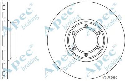 APEC BRAKING dsk589 -  Тормозной диск